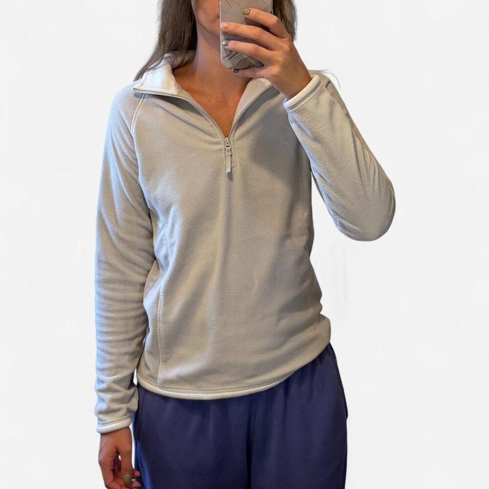 Mountain-Warehouse Women's Cream and Grey Sweatshirt